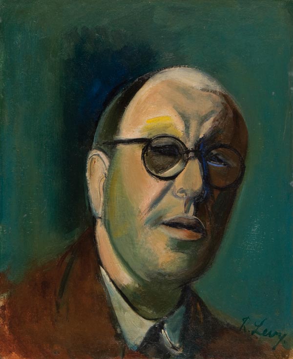 Rudolf Levy, Selbstbildnis IV, 1943, Öl auf Karton, mpk, Gemäldesammlung, Inv.-Nr. PFG 54/4, erworben 1954, Foto: mpk
