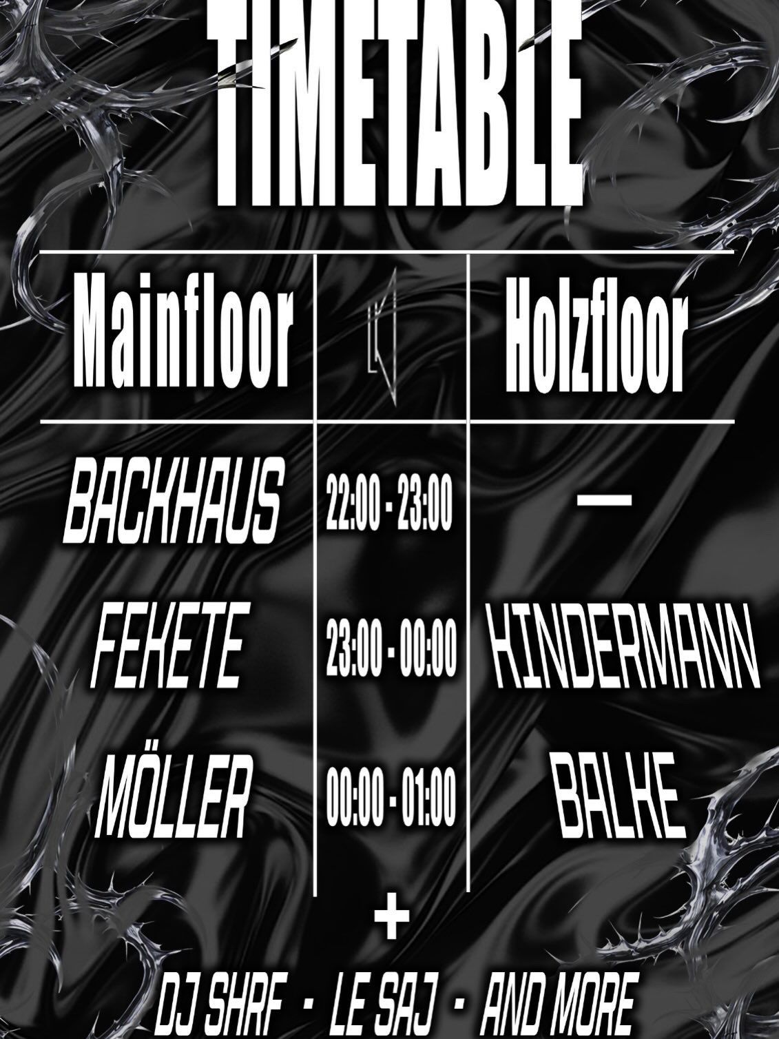 Ablaufplan Lautparty