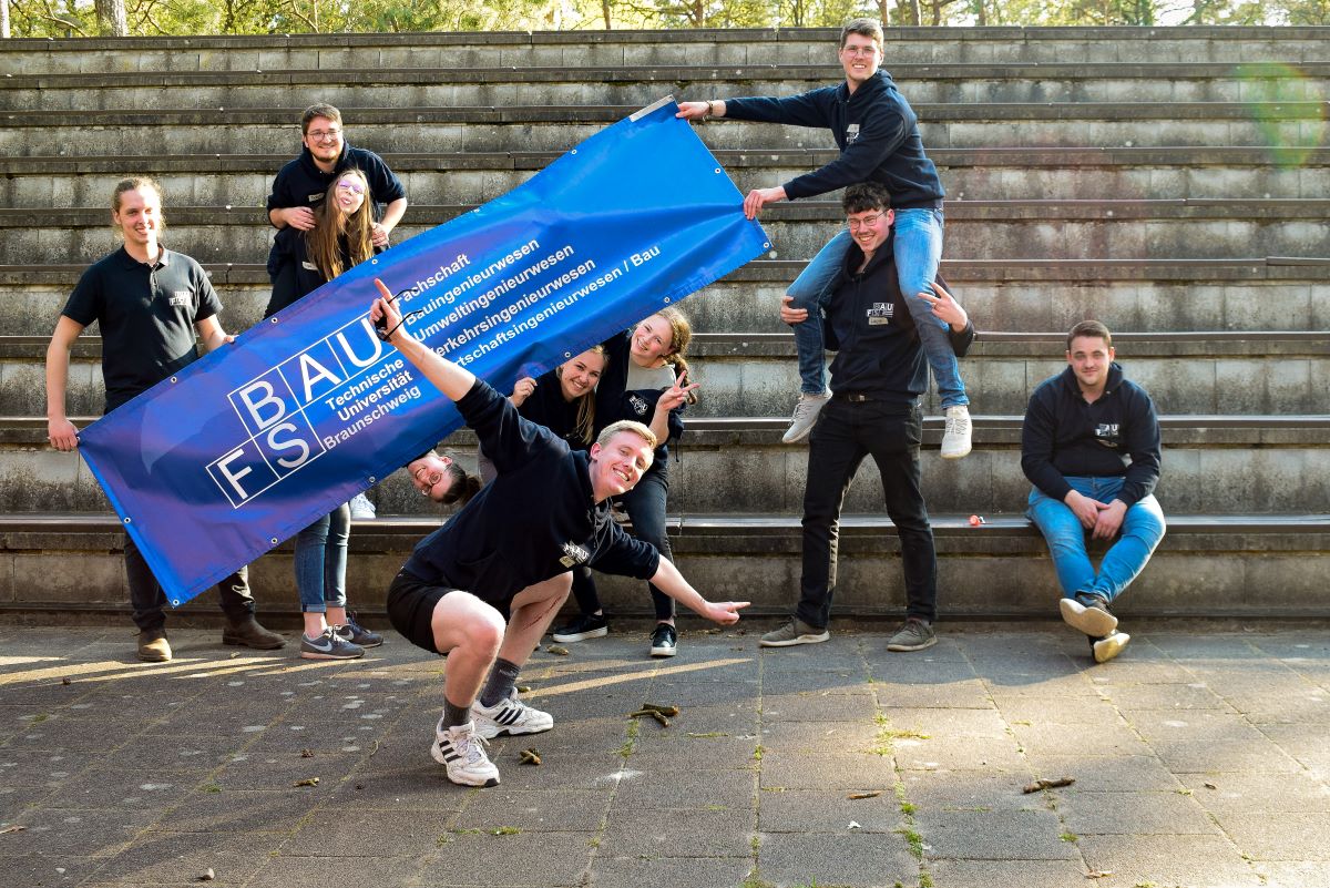 Gruppenfoto der Fachgruppe Bau, TU Braunschweig