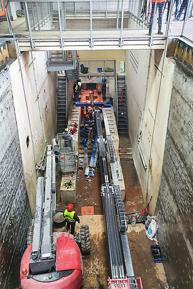 Baustelle Wellenkanal