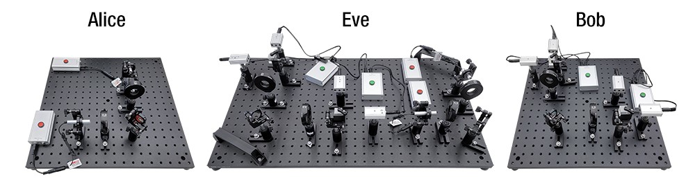 Experiment zur Nachahmung der Verschlüsselungsmethode "BB84-Protokoll"