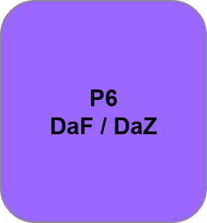Fliederfabenes Feld mit Titel P6 DaF/DaZ