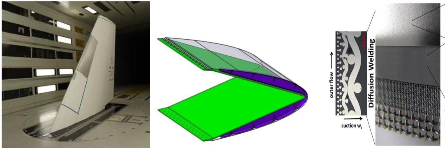 Fin and porous layer