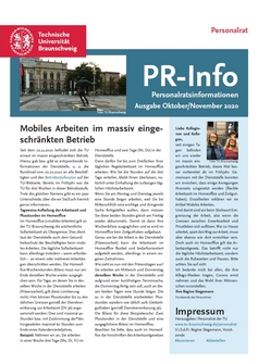 Titelplatt PR-Info Oktober/November 2020