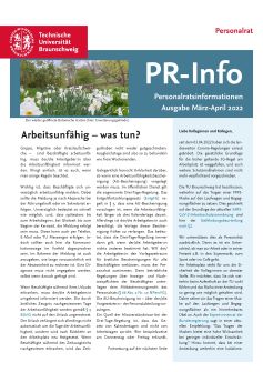 Titelblatt PR-Info März-April 2022