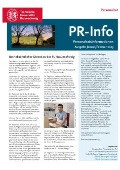 Titelblatt PR-Info Januar/Februar 2023