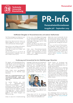 Titelblatt PR-Info