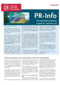 Titelblatt PR-Info
