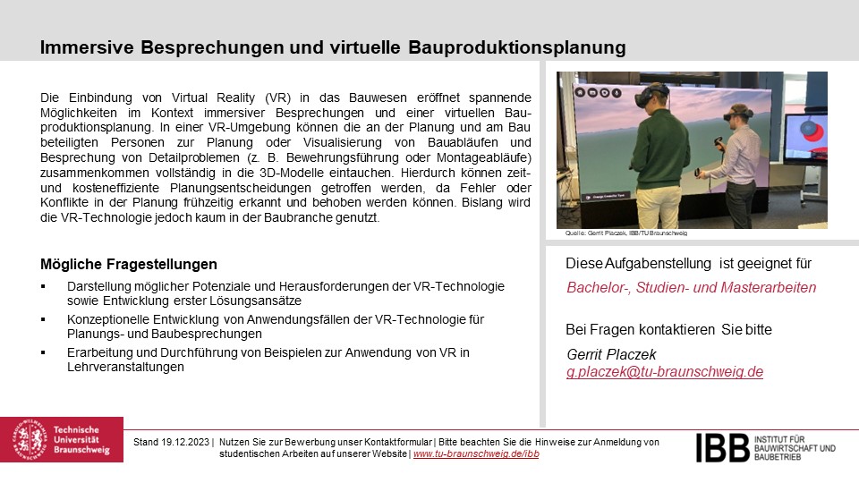 Virtuelle Bauproduktionssysteme