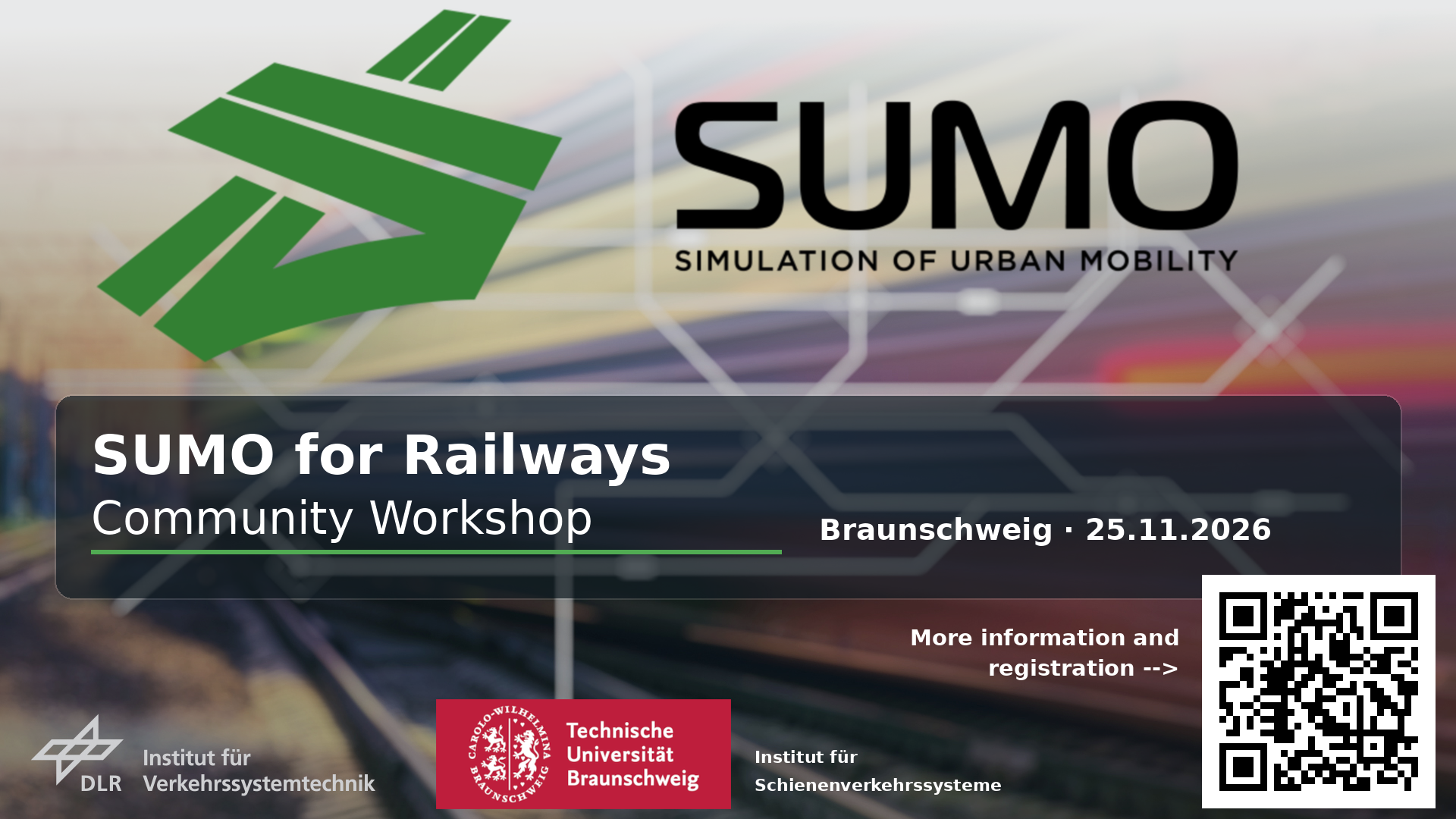 Einladung zum SUMO for Railways Workshop