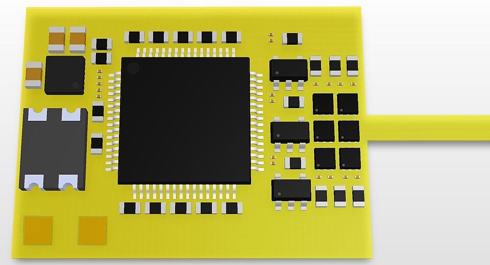 Scheme of a platine integrated into FML 