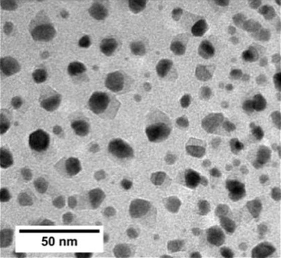Hartmagnetische Nanopartikel - nach der Behandlung, eine hart-magnetische Phase ist entstanden