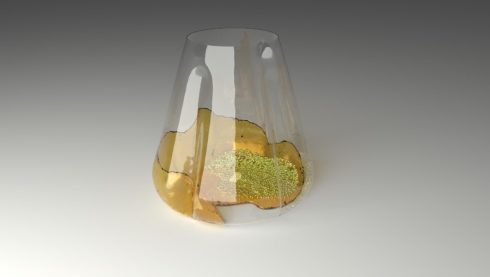 CFD-DEM-Simulation eines Schüttelkolbens mit Glaskugeln