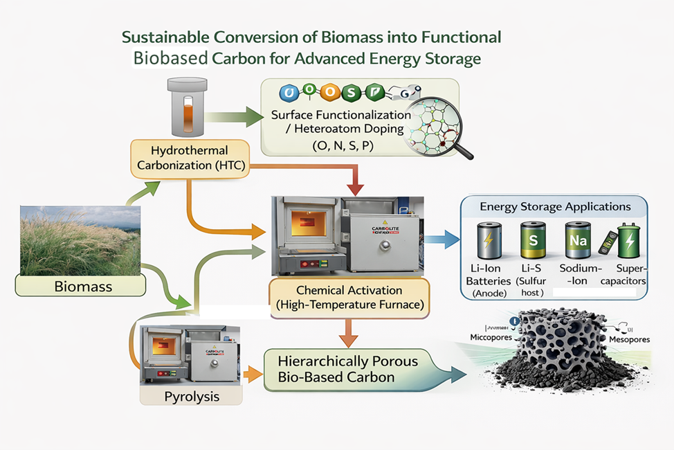 Nachhaltige Synthese und funktionale Entwicklung biobasierter Kohlenstoffmaterialien für Energiespeichersysteme der nächsten Generation