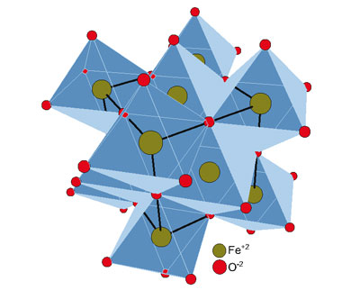 Wüstite crystal structure