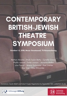 Poster Contemporary British-Jewish Theatre Symposium