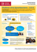 Poster vom Tag der Lehre: [Studieren ohne Sprachbarrieren – S.O.S.]