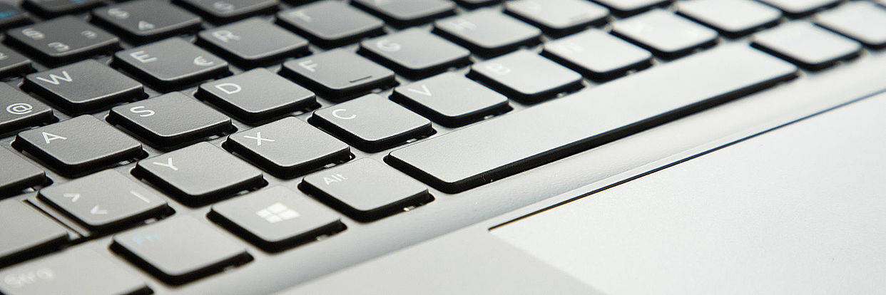 Tastatur eines Laptops 