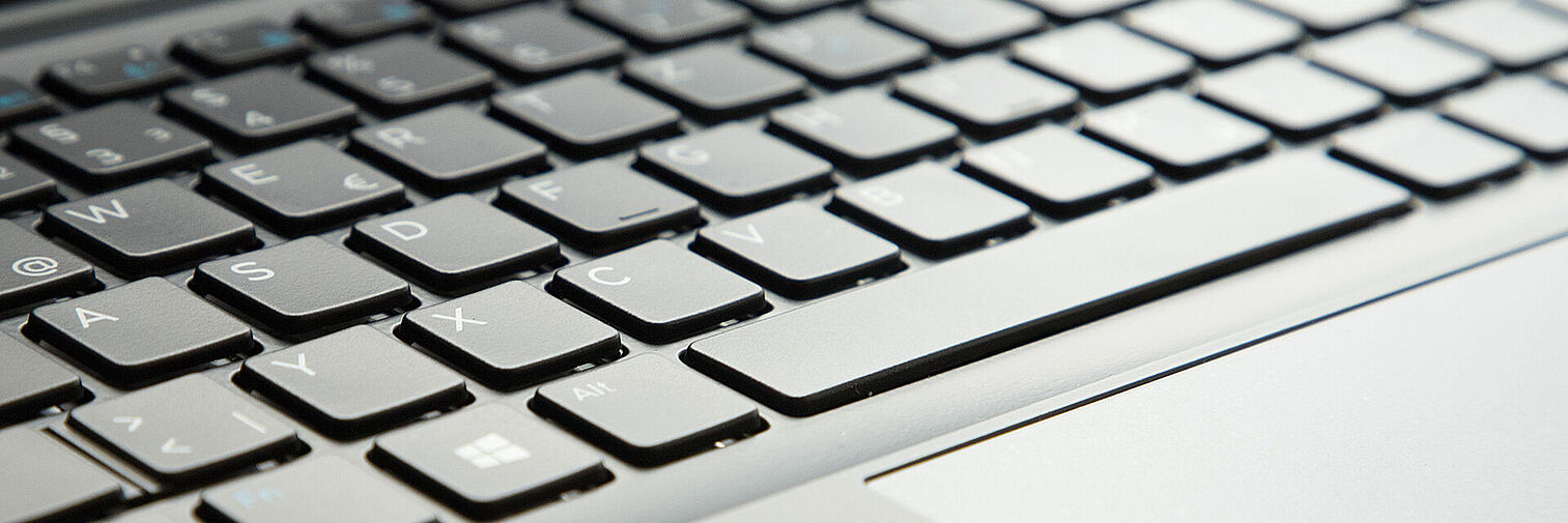 Tastatur eines Laptops 