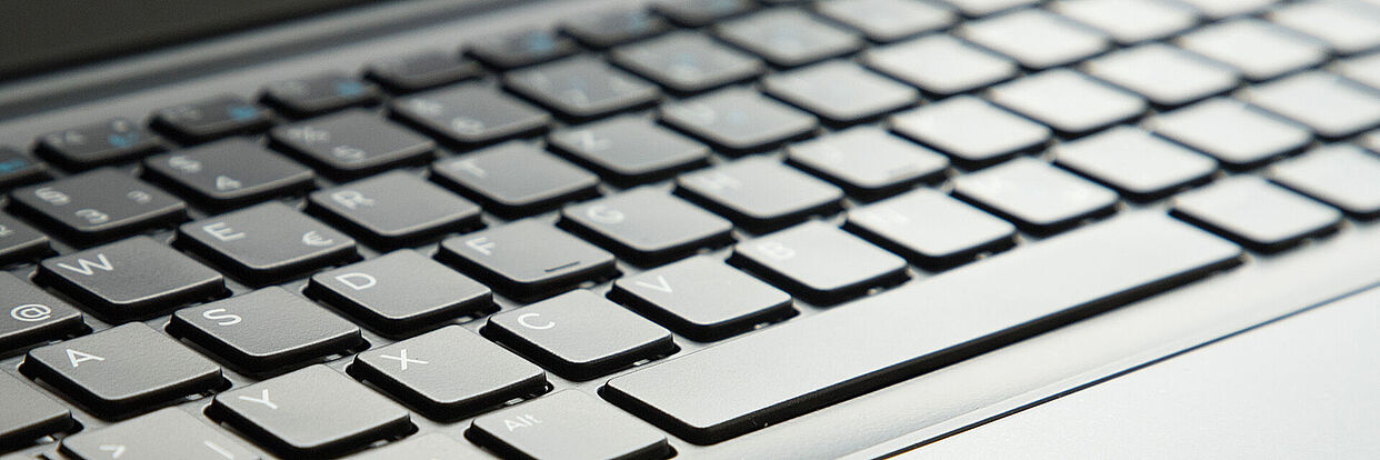 Tastatur eines Laptops 