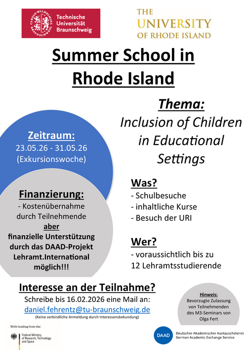 Flyer Summer School Rhode Island 2026