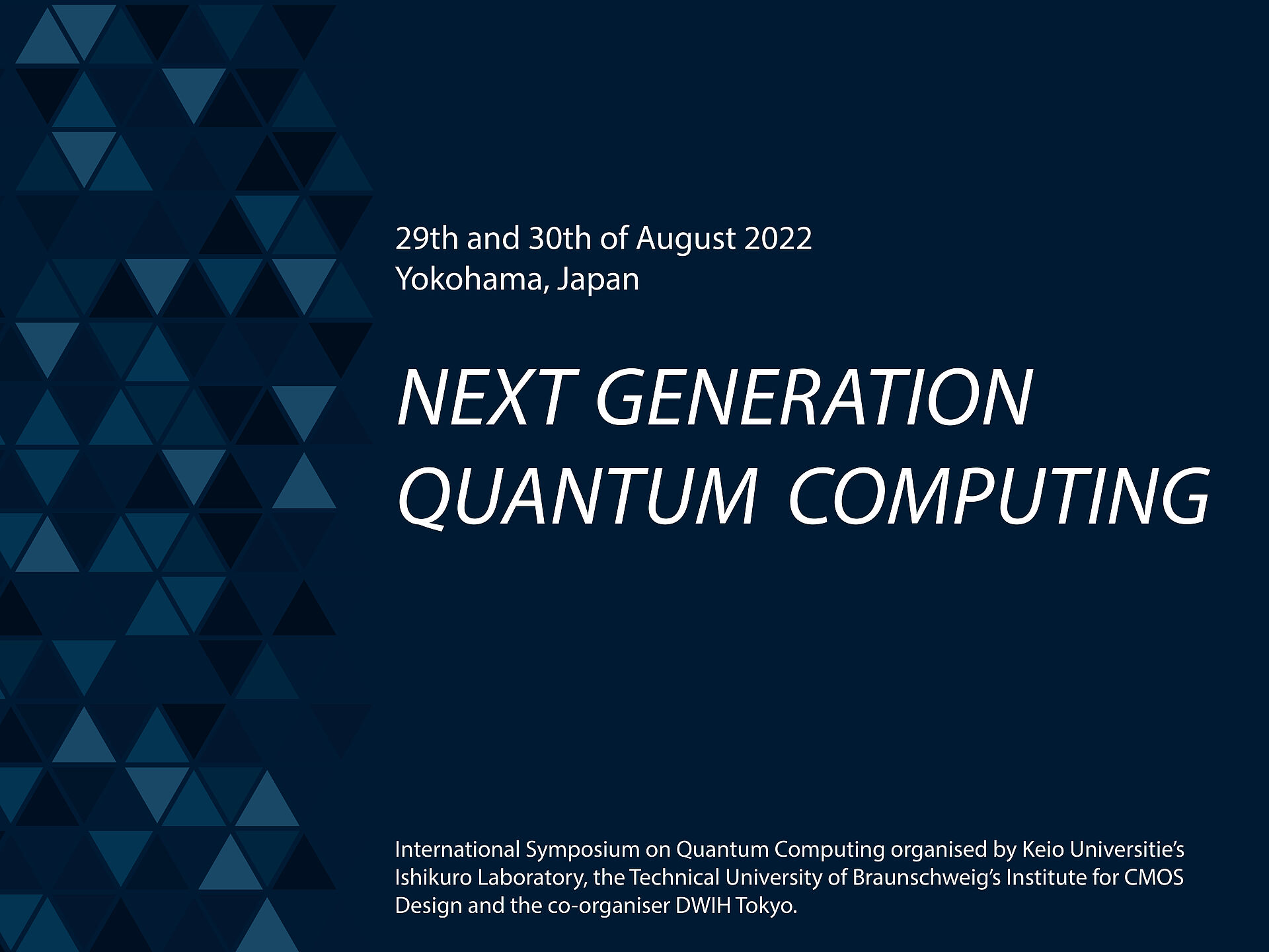 Workshop Quantum Computing Banner