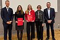 Prof. Ralf Jänicke, Hannah Hellmann, Caroline Siebert, Prof. Antje Schwalb und Prof. Markus Gerke