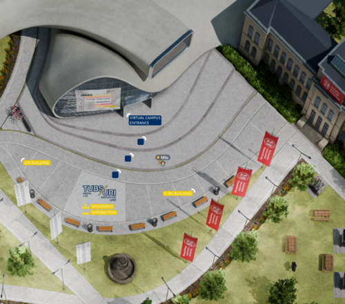 Ein Screenshot des virtuellen Campus der TU Braunschweig.