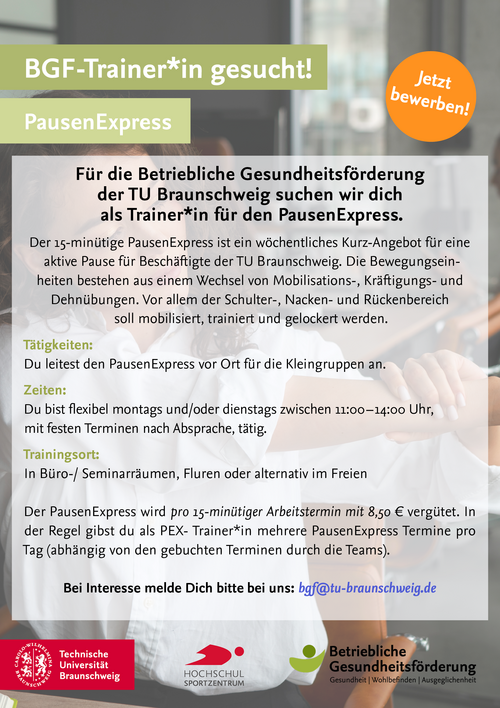Stellenausschreibung Pausenexpress