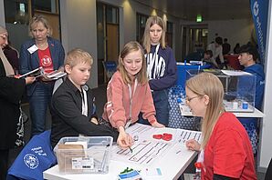 The Ozobot stand in the event's lounge was a hit with visitors of all ages