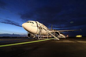 Flugzeug, welches für Parabelflüge genutzt wird