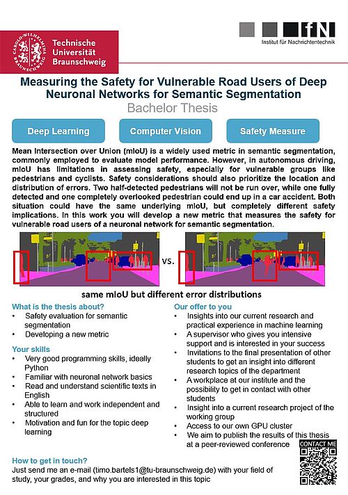 Aushang Bachelor Thesis Safety Metric Semantic Segmentation