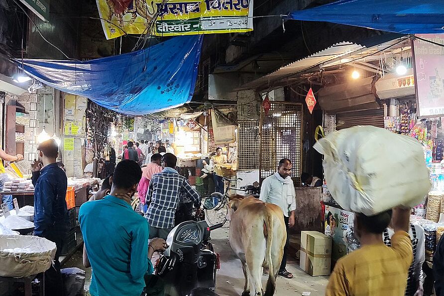 Der Straßenmarkt in Alt-Dehli