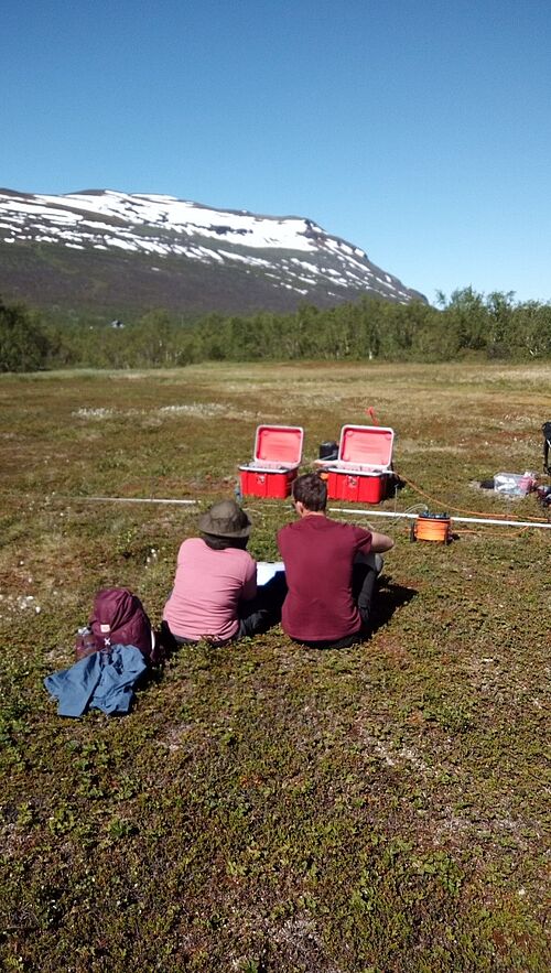 HFIP-Messung auf einem Torfmoor bei Abisko/Schweden