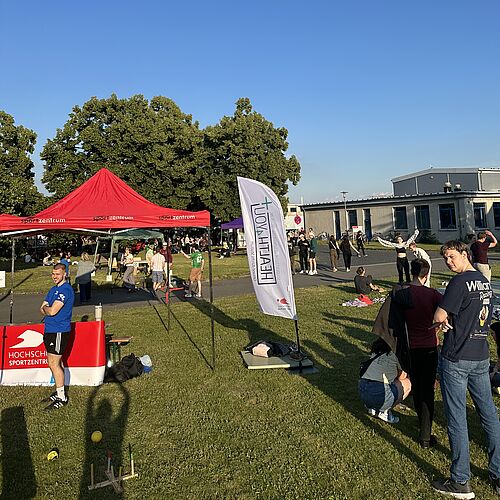 Das Hochschulsportzentrum beim Nordcampusfestival