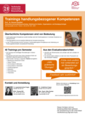 Poster vom Tag der Lehre: [Trainings handlungsbezogener Kompetenzen]