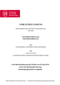 [Translate to English:] Besonderer Teil der Prüfungsordnung Master Elektromobilität vom 28. April 2014