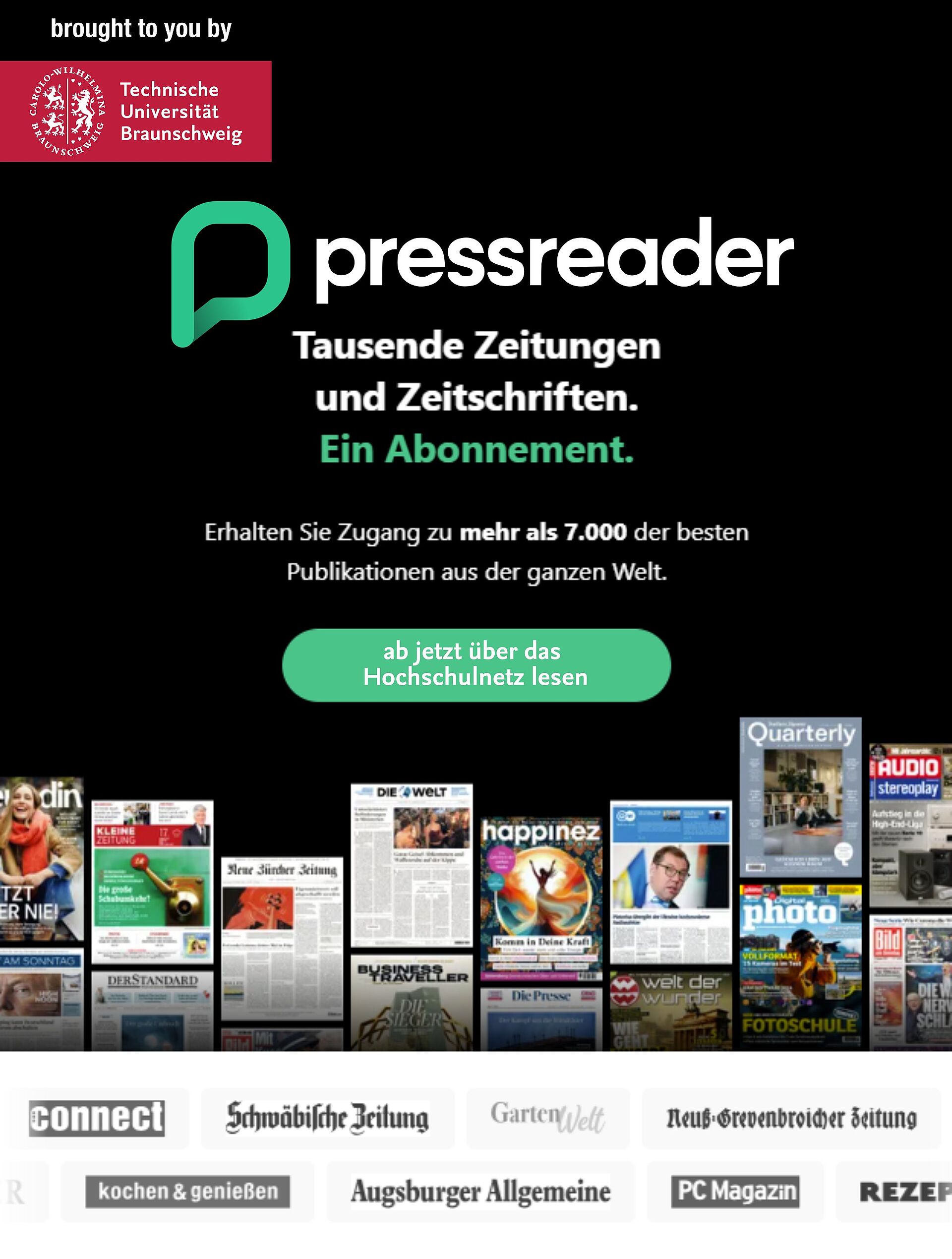 pressreader online Zeitungen und Zeitschriften