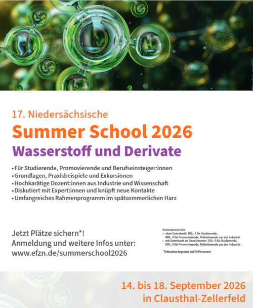 Sommerschool Wasserstoff 2026