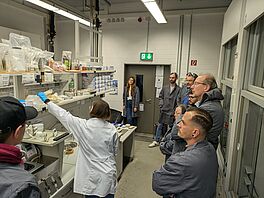 Demonstration der Probenvorbereitung