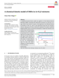 A chemical‐kinetic model of DBDs in Ar‐H2O mixtures