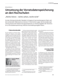 Datenschutz
