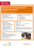 Poster vom Tag der Lehre: [Deutsch als Fremdsprache im Semesterprogramm]