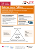 Poster vom Tag der Lehre: [Science meets Politics]