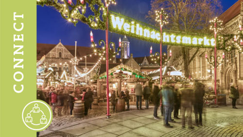 Eingang zum Braunschweiger Weihnachtsmarkt.