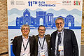 Vizepräsident Prof. Cédric Sauzéat, Universität Lyon (Frankreich), der neue EATA-Präsident Prof. Michael P. Wistuba und der vorhergehende Präsident Prof. Gabriele Tebaldi, Universität Parma (Italien). 