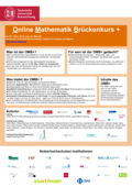 Poster vom Tag der Lehre: [Online Mathematik Brückenkurs +]