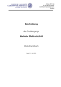 Modulhandbuch BSc ET 2009