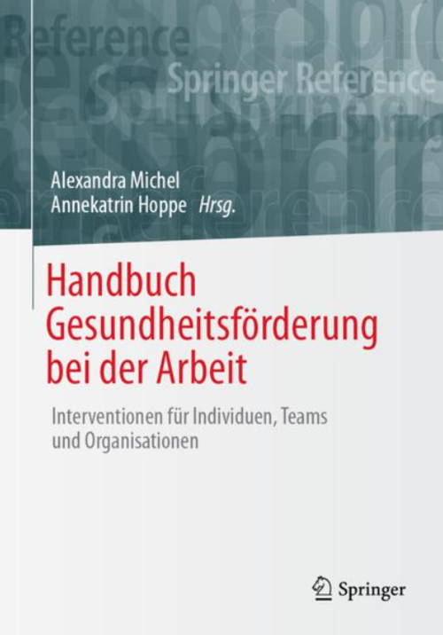 Cover des Buches Gesundheitsförderung bei der Arbeit