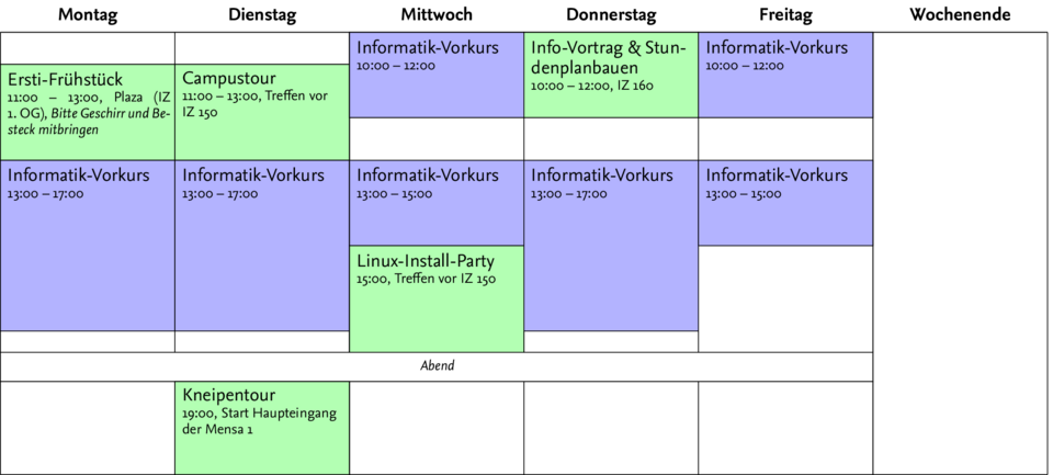 Stundenplan